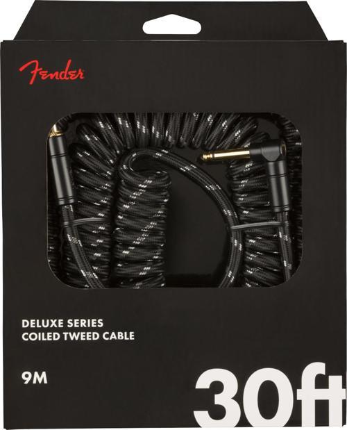 Deluxe Coil Cable 9m Siyah Tweed Enstrüman Kablosu