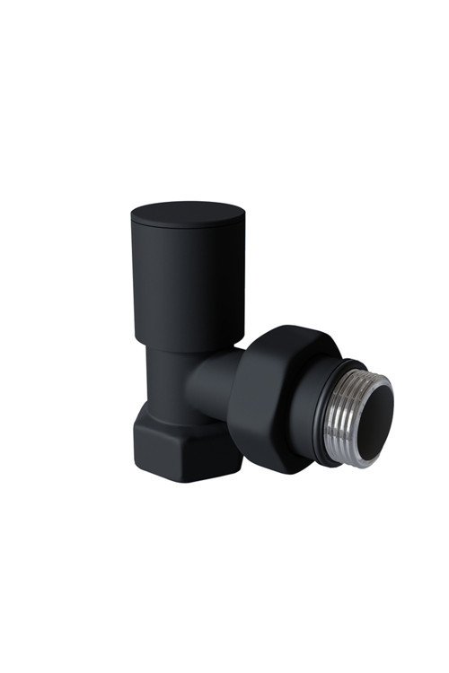 Radyatör Havlupan Vanası Köşe Tip 1/2'' Siyah