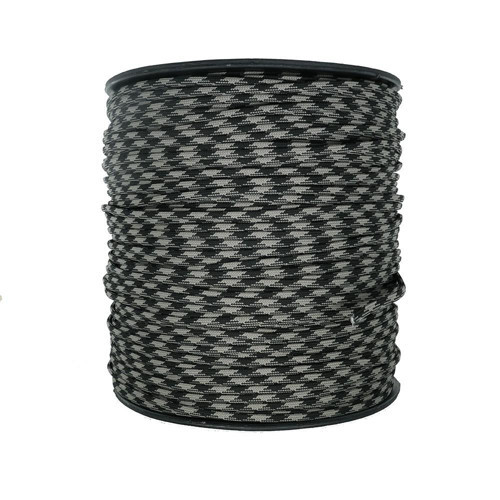 Bileklik,Outdoor ve Hobi Paracord İp 4 mm No:106 30 Metre Gri Siyah Desenli