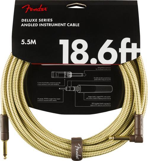 Deluxe Düz/L Uçlu 5m Tweed Enstrüman Kablosu