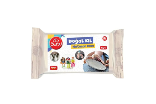 Doğal Kil Seramik Hamuru 1000 gr Beyaz
