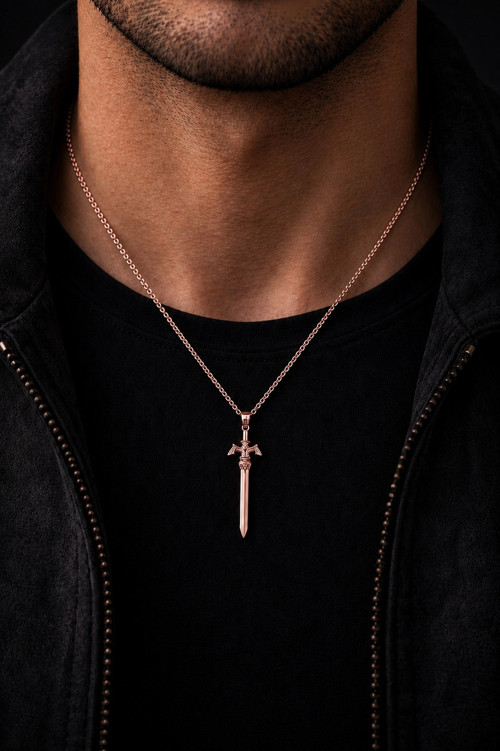 925 Ayar Gümüş Aether Blade Modern Unisex Kolye