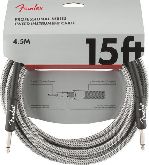 Professional 4m Beyaz Tweed Enstrüman Kablosu