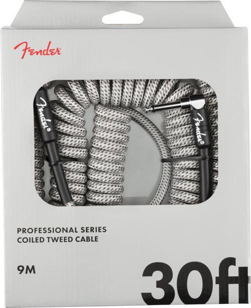 Professional Coil Cable 9m Beyaz Tweed Enstrüman Kablosu