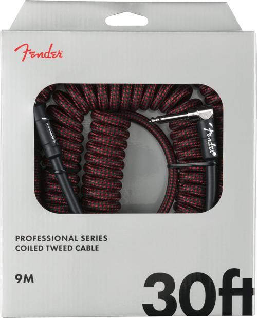 Professional Coil Cable 9m Kırmızı Tweed Enstrüman Kablosu