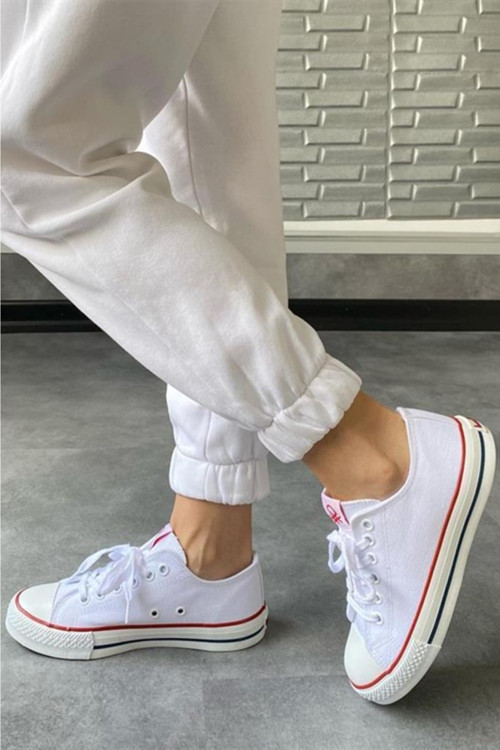 Bn-30196 Kadın Sneaker Ayakkabı Beyaz 36-40
