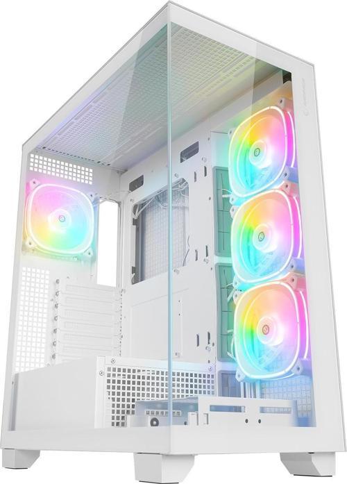 HYDRA V1 WHITE Type-C+USB3.0+USB2.0 4*ARGB Fan+Hub E-ATX Exclusive Gaming Kasa