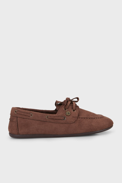 Süet Loafer Bayan Ayakkabı PC56300 KAHVE