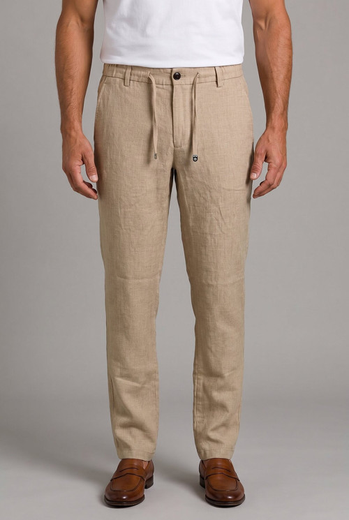 Camel Keten Jogger İpli̇ Spor Pantolon