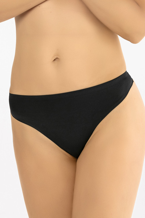 Siyah Cushy İz Yapmaz String