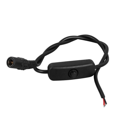 PM-26710 Anahtarlı 5.5*2.5 Mm Uç DC Kablo 30 Cm