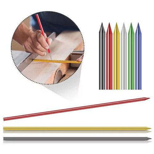 SN-27135 Marangoz Derin Dip Konum Delik İşaretleme Kurşun Uç Seti (6Lı Paket)