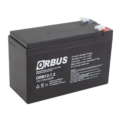 ORB12-7.2 12 Volt 7.2 Amper Akü (150X65x90 Mm)