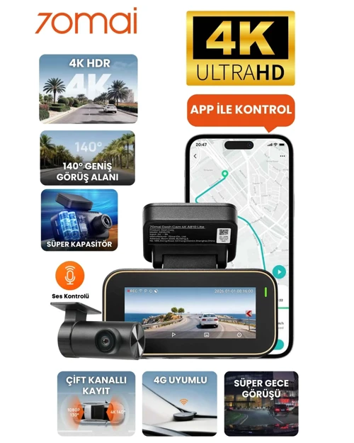 A810 Lite Ön Kamera + RC21 Arka Kamera