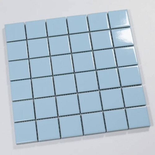 - M5x5 Ral 2307015 Fileli Seramik Porselen Mozaik Açık Mavi (1 M2Kutu) - K5056438