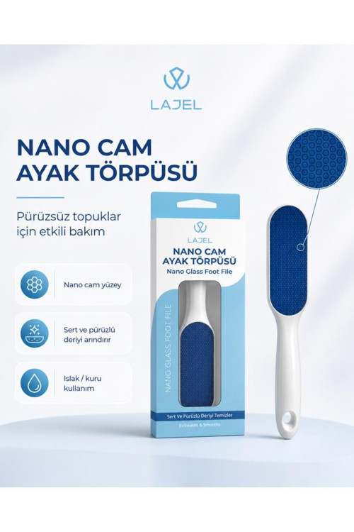 Premium Nano Cam Hassas ve Cilt Dostu Hijyenik Ayak Topuk Nasır Törpüsü
