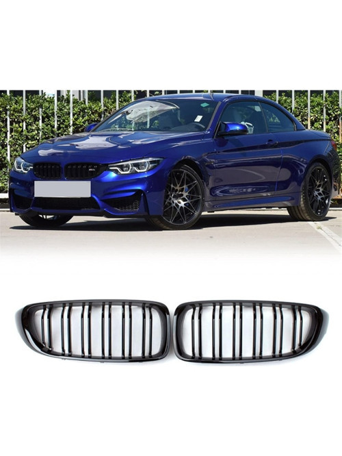 bmw 4.seri f32 coupe m4 parlak siyah böbrek-panjur