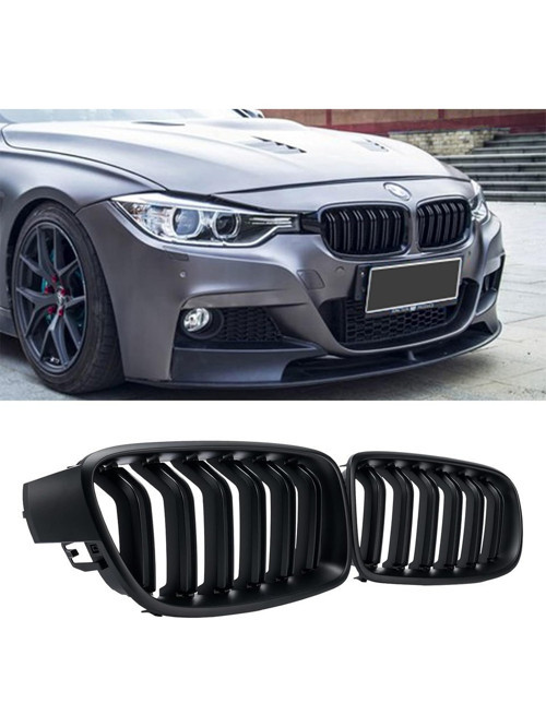 bmw 3.seri f30 parlak siyah m3 böbrek-panjur