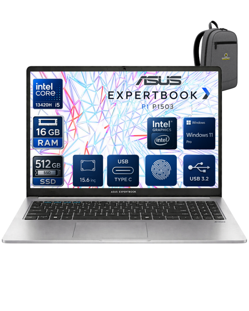 EXPERTBOOK Intel Core İ5-13420H 16 GB 512 GB SSD UHD GRAPHİCS 15.6" FULL HD WİN11PRO NOTEBOOK P1503CVA-I58512G1DOKA05