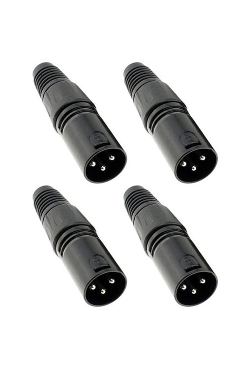 SFC-M21-4X Canon Erkek 3 Pinli XLR Siyah Konnektör (4 ADET)