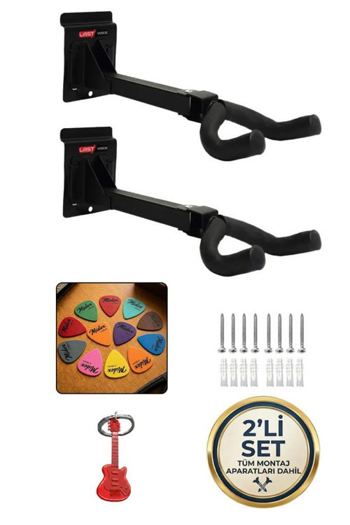 Gds-444(2X) Gitar Duvar Askısı Standı Aparatı (2'Li Paket)