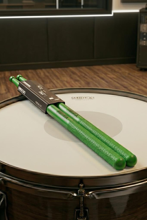 GFK-801GR 5A Bateri Baget Kırılmaz Polyemid Yeşil Renk Davul Bageti 5A Drumsticks