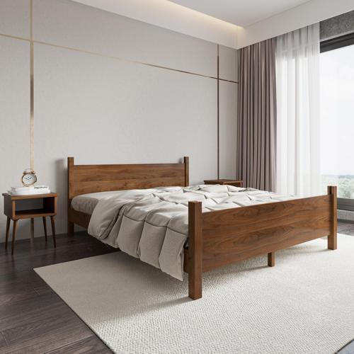 Melodi Model Ceviz Renk Çam Ahşap Karyola 90x190 cm
