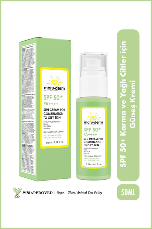 Karma Ve Yağlı Ciltler İçin Güneş Kremi Spf 50+ Pa++++ | Yeni Nesil Kore Filtreli 50 Ml
