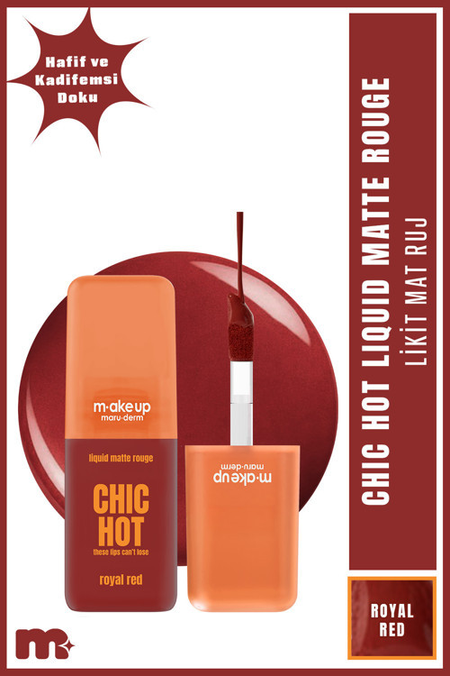 Make Up Kadifemsi Mat Likit Ruj – Liquid Matte Rouge Royal Red