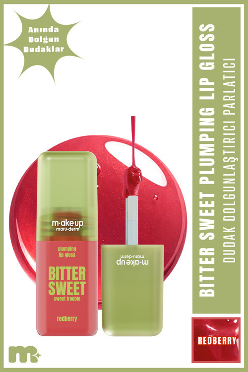 Make Up Dolgunlaştırıcı Etkili Dudak Parlatıcısı – Plumping Lip Gloss Redberry
