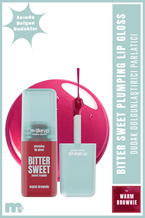 Make Up Dolgunlaştırıcı Etkili Dudak Parlatıcısı – Plumping Lip Gloss Warm Brownie