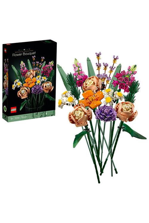 Botanicals Çiçek Buketi 10280 – Yetişkinler İçin Yapay Çiçek Modeli Yapım Seti (756 Parça)