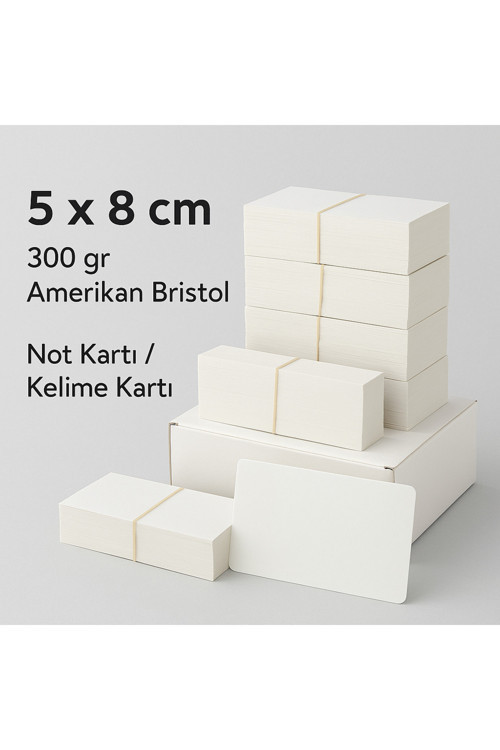 Boş Kartvizit Boy – 250 Adet – 8X5 Cm Kalın Not Kağıdı – Yazı Ve Tasarım İçin Uygun