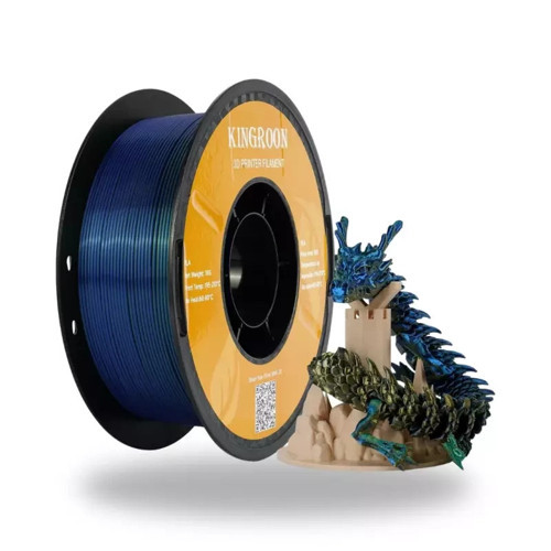 3 Renk Altın - Mavi - Yeşil PLA Silk Filament 1.75 mm 1000gr