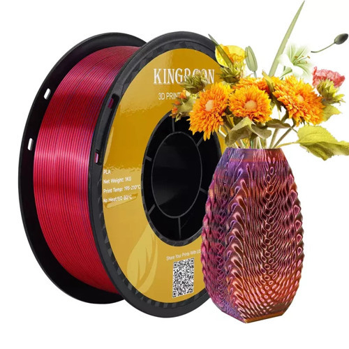 3 Renk Kırmızı - Altın - Mavi PLA Silk Filament 1.75 mm 1000gr