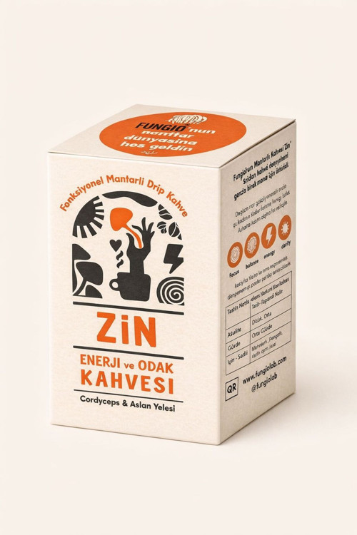 Zin Aslan Yelesi Ve Cordyceps Mantarlı Pratik Drip Filtre Kahve