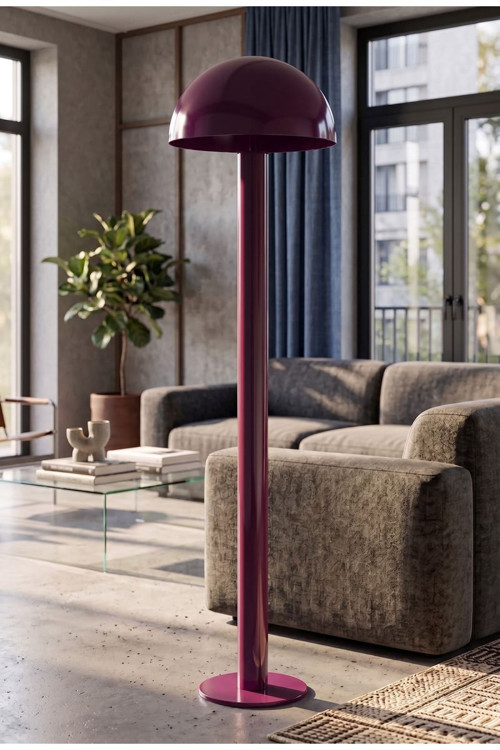 Astra Modern Full Metal Küre Başlıklı Lambader Salon ve Yatak Odası Köşe Aydınlatması 165cm E27