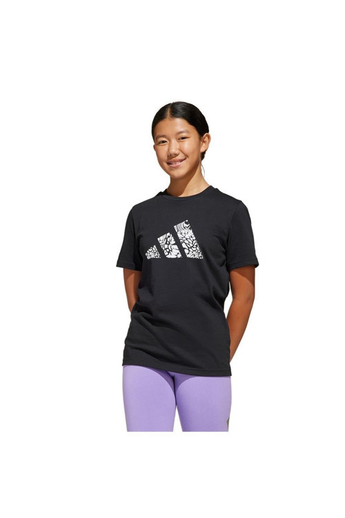 Unisex Çocuk Siyah T-Shirt Jg Animal Logo Siyah Ji6733