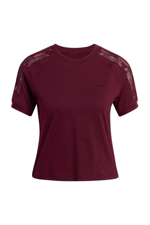 Kadın Bordo T-shirt LACE CALI T KC6453