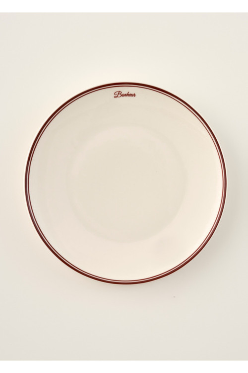 Bonheur Servis Tabağı 28 cm Bordo