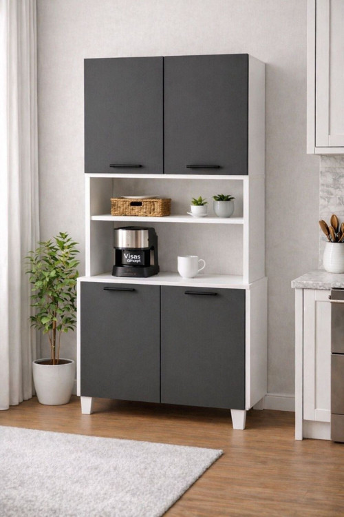 Lale 207 Cm Çok Amaçlı Dolap Antrasit