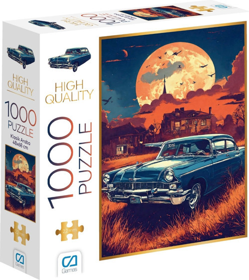 Klasik Araba 1000 Parça Puzzle Yapboz