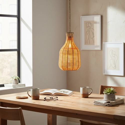 BOTTLE RATTAN AVİZE