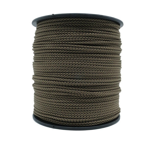 Bileklik,Outdoor 4 mm Paracord İp No:58 10 Metre Siyah Gold Desenli
