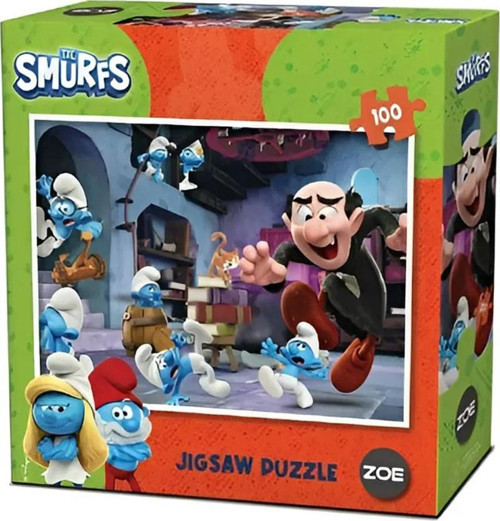 Şirinler Lisanslı Puzzle Mavi 100 Parça Smurfs Yapboz