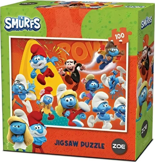 Şirinler Lisanslı Puzzle Turuncu 100 Parça Smurfs Yapboz