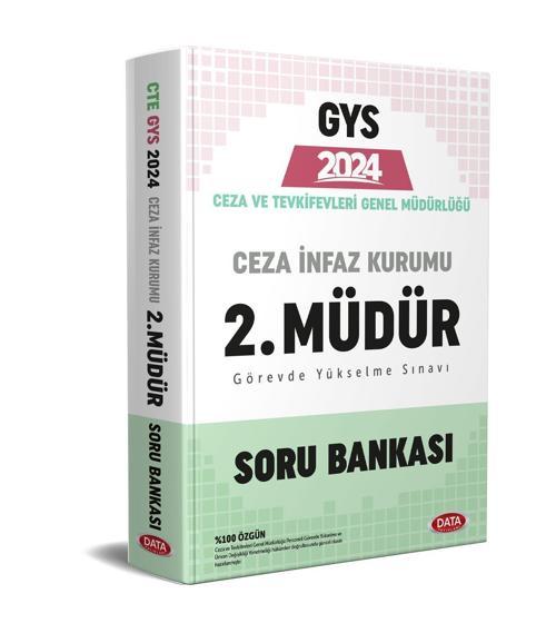 Data 2024 GYS Adalet Bakanlığı Ceza Tevkifevleri Ceza İnfaz Kurumu 2. Müdürlük Soru Bankası
