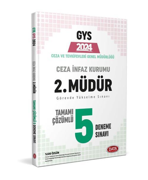 Data Yayınları 2024 GYS Ceza ve Tevkifevleri 2. Müdür 5 Deneme Sınavı
