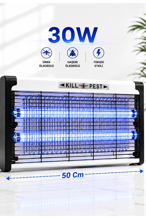 Carbon KF-6030 Sinek Öldürücü Lamba Uv Işıklı 30W Elektrikli Sivrisinek Tuzağı Işıklı Cihaz