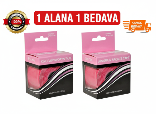 AĞRI BANDI PEMBE 5CM.*5M. 1ALANA 1 BEDAVA